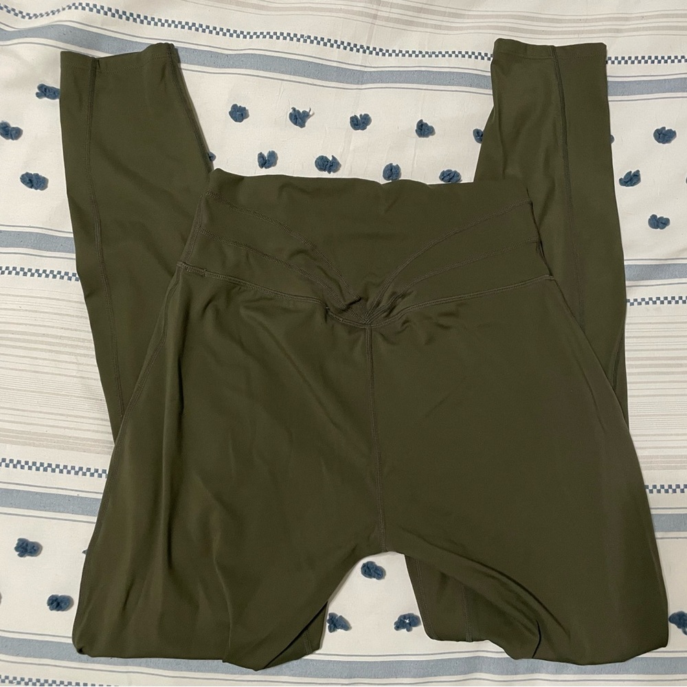 Aox Jox trinity leggings in Olive green